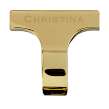 16 mm T-bar sæt i forgyldt stål fra Christina Design Londons Collect serie køb det billigst hos Guldsmykket.dk her